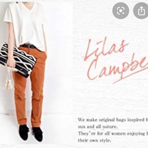 Lilas Campbell 2 way clutch bag oriental geo design